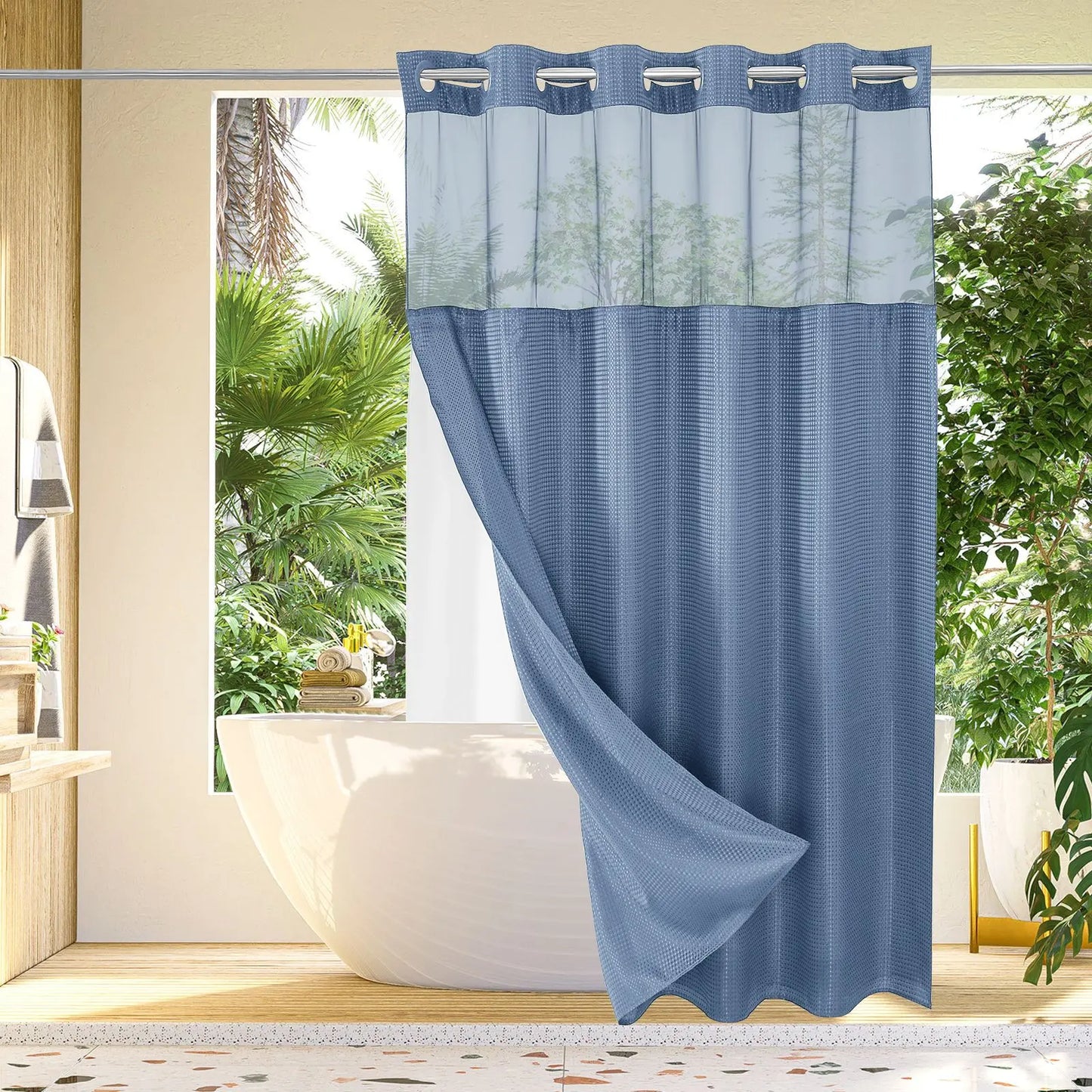 ๐HOT SALE 50% OFF ๐ Snap In Shower Curtain