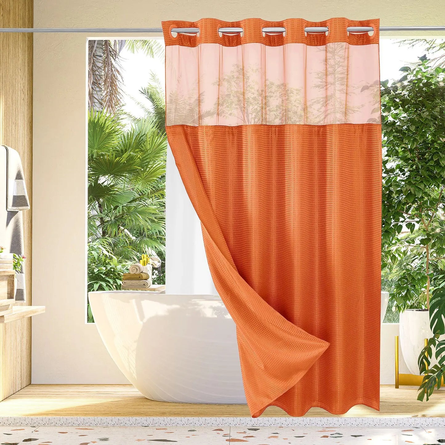 ๐HOT SALE 50% OFF ๐ Snap In Shower Curtain