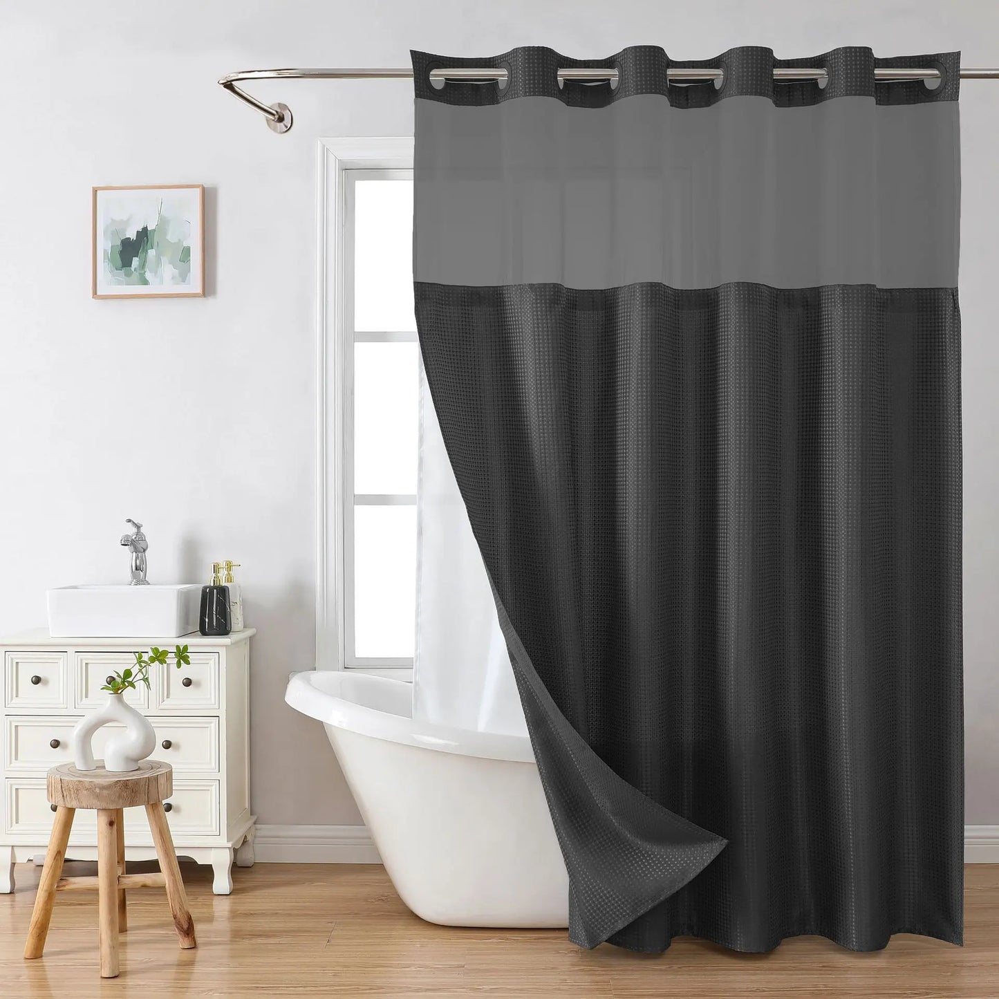 ๐HOT SALE 50% OFF ๐ Snap In Shower Curtain