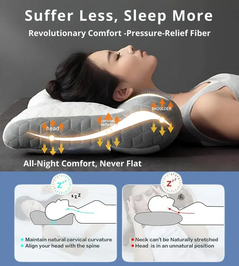 đ„Last Day SALE 50% OFFđ„Orthopedic Neck Traction Pillow