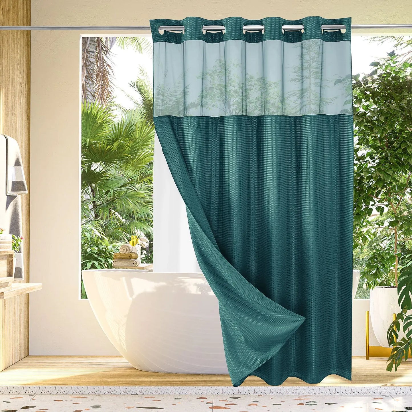 ๐HOT SALE 50% OFF ๐ Snap In Shower Curtain