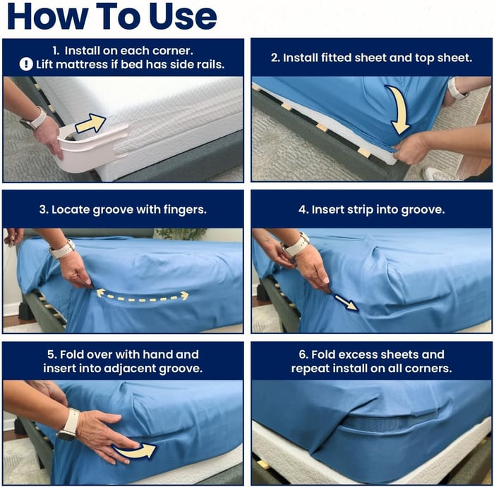 ๐ Last Day 49% OFF ๐ Sheet Holders - Secure Bed Sheets Firmly in Place