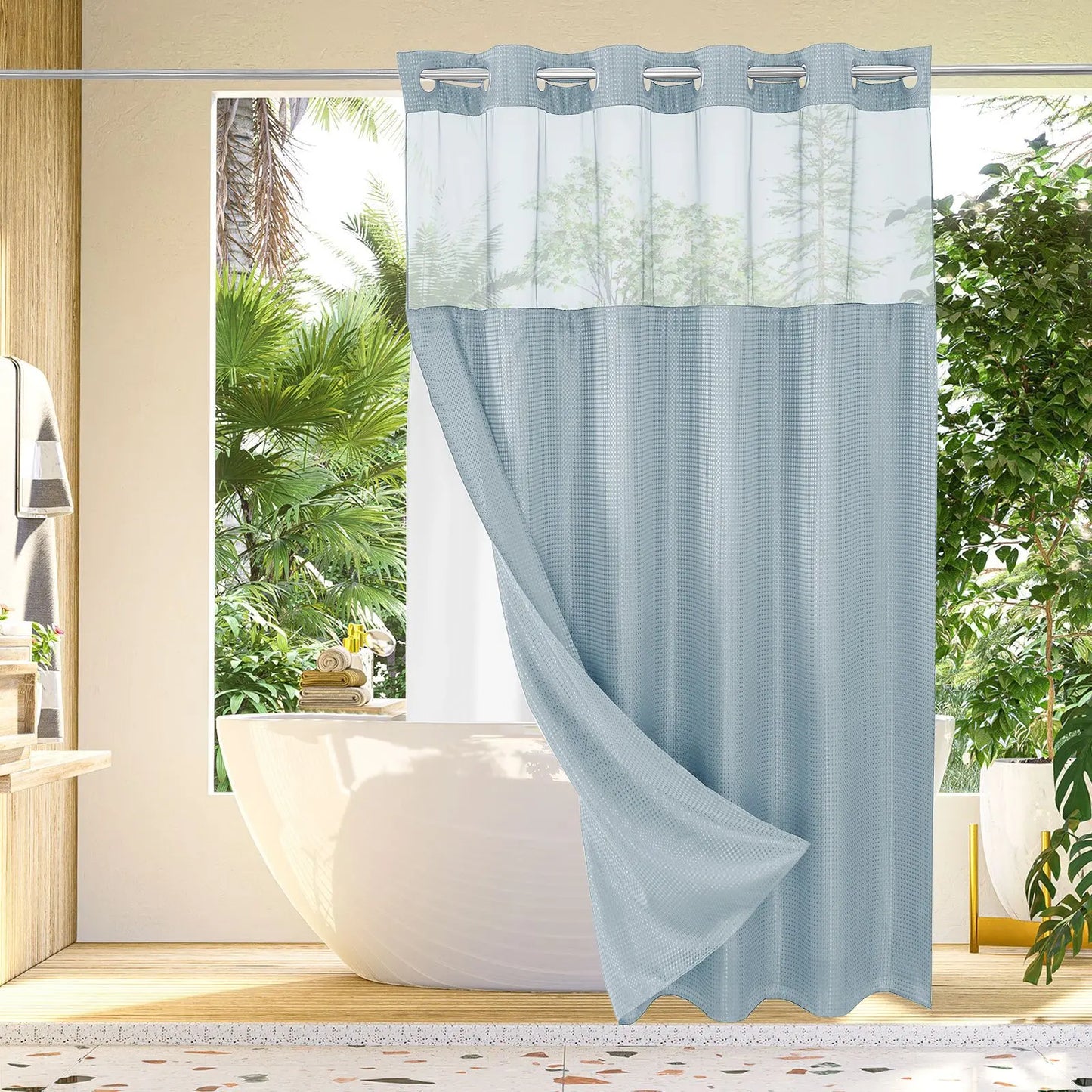 ๐HOT SALE 50% OFF ๐ Snap In Shower Curtain